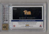 Kenny Pickett 2022 Chronicles Impeccable Draft Picks Elegance Conference Patch Auto 1/1 BGS 9 Mint