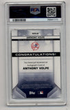 Anthony Volpe 2020 Bowman Sterling Prospect Gold Refractor Auto 06/50 PSA 9 Mint