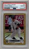 Aaron Judge 2022 Topps Chrome Gold Wave Refractor 11/50 PSA 10 Gem Mint