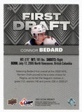 Connor Bedard 2021-22 Upper Deck CHL First Draft Red 98/99 Jersey Number