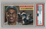 Jackie Robinson 1956 Topps #30 White Back PSA 6 Excellent-Mint 1611