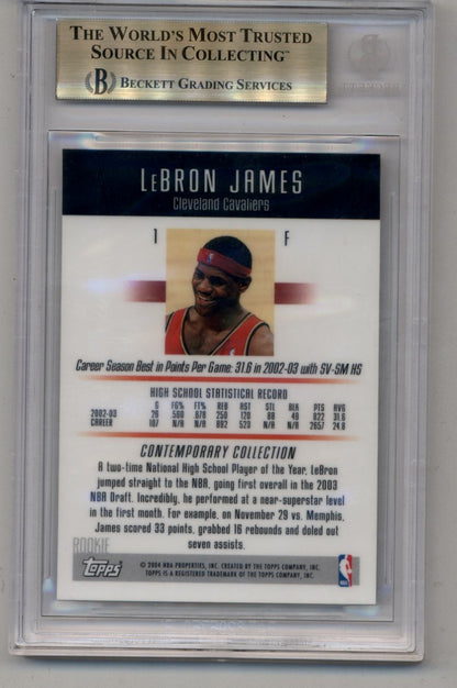 LeBron James 2003-04 Topps Contemporary Collection #1 BGS 9.5 Gem Mint 3035