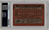 Kirby Puckett 1986 Topps Auto PSA Authentic 0344