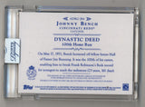 Johnny Bench 2015 Topps Dynasty Relic Auto 2/5