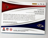 Lamar Jackson 2018 Immaculate Collection Past and Present Relic 3/5