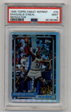 Shaquille O'neal 1996-97 Topps Finest Reprint #32 Refractor PSA 9 Mint