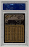 Hank Aaron 1973 Topps #100 PSA 8 Near Mint-Mint 5206