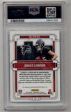 Drake London 2022 Contenders Rookie of the Year Gold Auto 07/10 PSA 9 Mint Auto 10