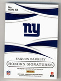 Saquon Barkley 2019 Immaculate Collection Offensive Rookie of the Year Auto 07/18