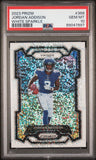 Jordan Addison 2023 Panini Prizm White Sparkle Rookie #368 PSA 10 Gem Mint