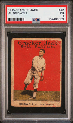 Al Bridwell 1915 Cracker Jack #42 PSA 1 Poor 9039