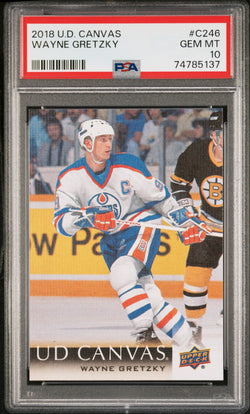 Wayne Gretzky 2018 Upper Deck Canvas #C246 PSA 10 Gem Mint