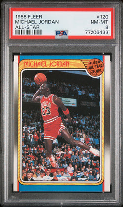 Michael Jordan 1988 Fleer All-Star #120 PSA 8 Nm-Mint