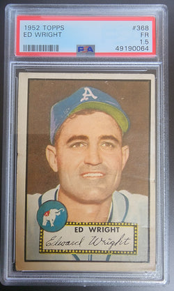 Ed Wright 1952 Topps #368 PSA 1.5