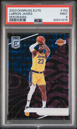 LeBron James 2023 Donruss Elite #153 Mixorama PSA 9 Mint