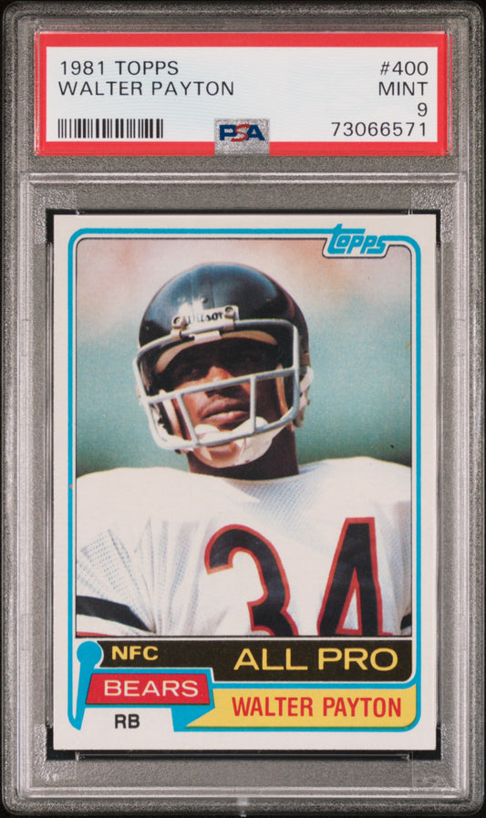 Walter Payton 1981 Topps #400 PSA 9 Mint 6571