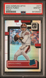 Brock Purdy 2022 Donruss Optic #277 Holo PSA 10 Gem Mint