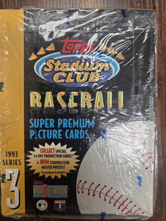 1993 Stadium Club Series 3 Baseball Box