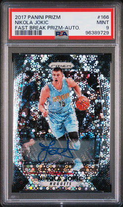 Nikola Jokic 2017 Panini Prizm Fast Break Auto PSA 9 Mint