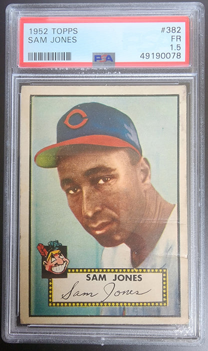 Sam Jones 1952 Topps #382 PSA 1.5