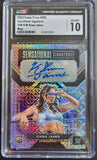 Kiana James 2023 Prizm WWE Sensational Signatures Mojo #5/25 CGC 10 Auto 9