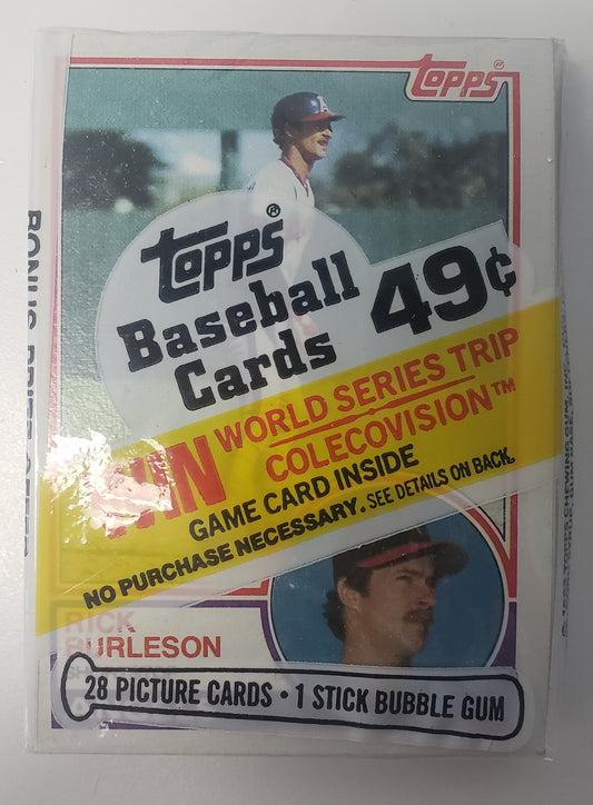 1982 Topps Baseball Cello Pack
