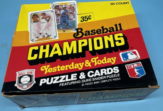 1984 Donruss Baseball Champions Box