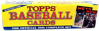1986 Topps Baseball Complete Factory Set