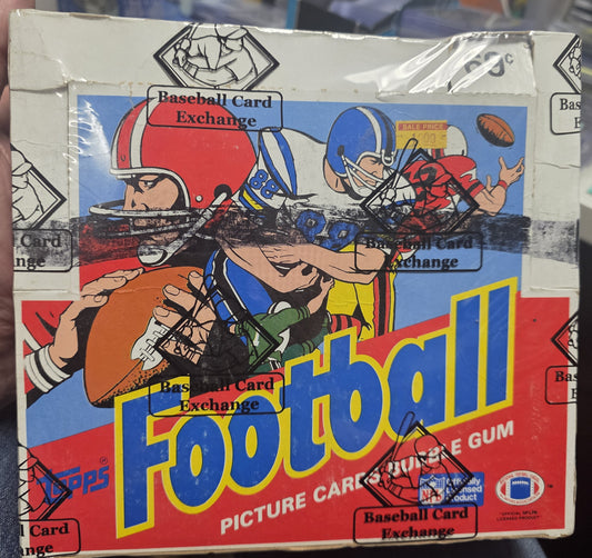 1986 Topps Football X-Out Cello Box (BBCE Wrapped)
