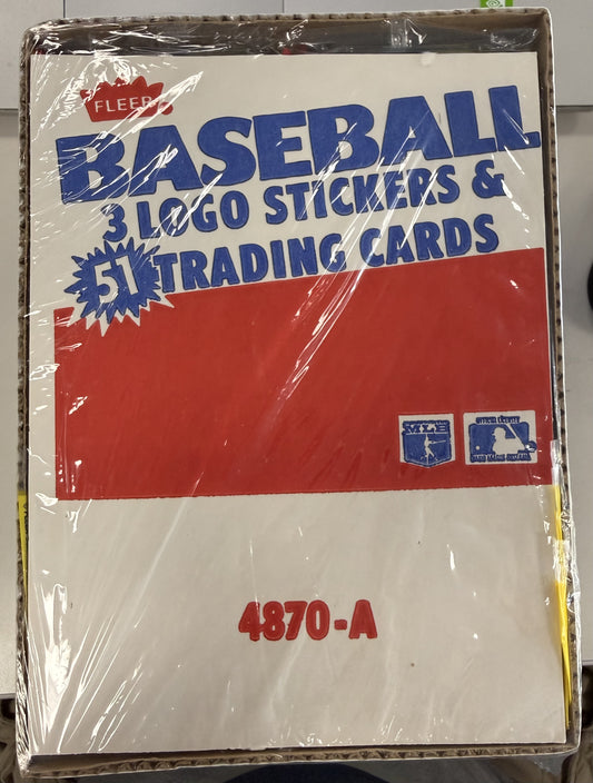 1987 Fleer Baseball Rack Pack Box