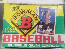 1989 Bowman Baseball Box