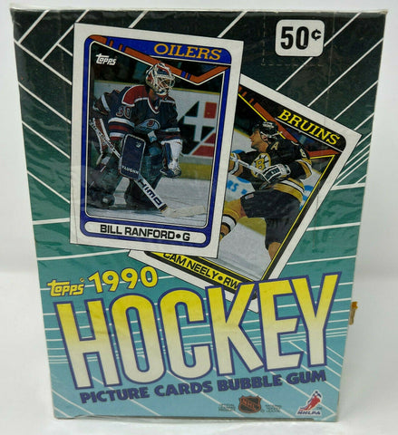 1990-91 Topps Hockey Wax Box