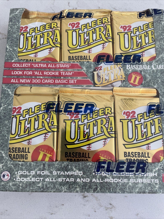 1992 Fleer Ultra Baseball Series 2 Jumbo Box
