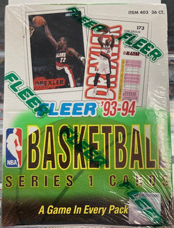 1993-94 Fleer Basketball Series 1 Basketball Box