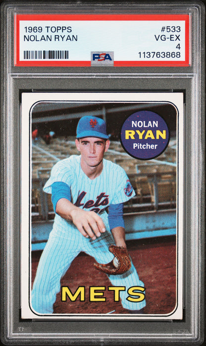 Nolan Ryan 1969 Topps #533 PSA 4 Vg-Ex 3868