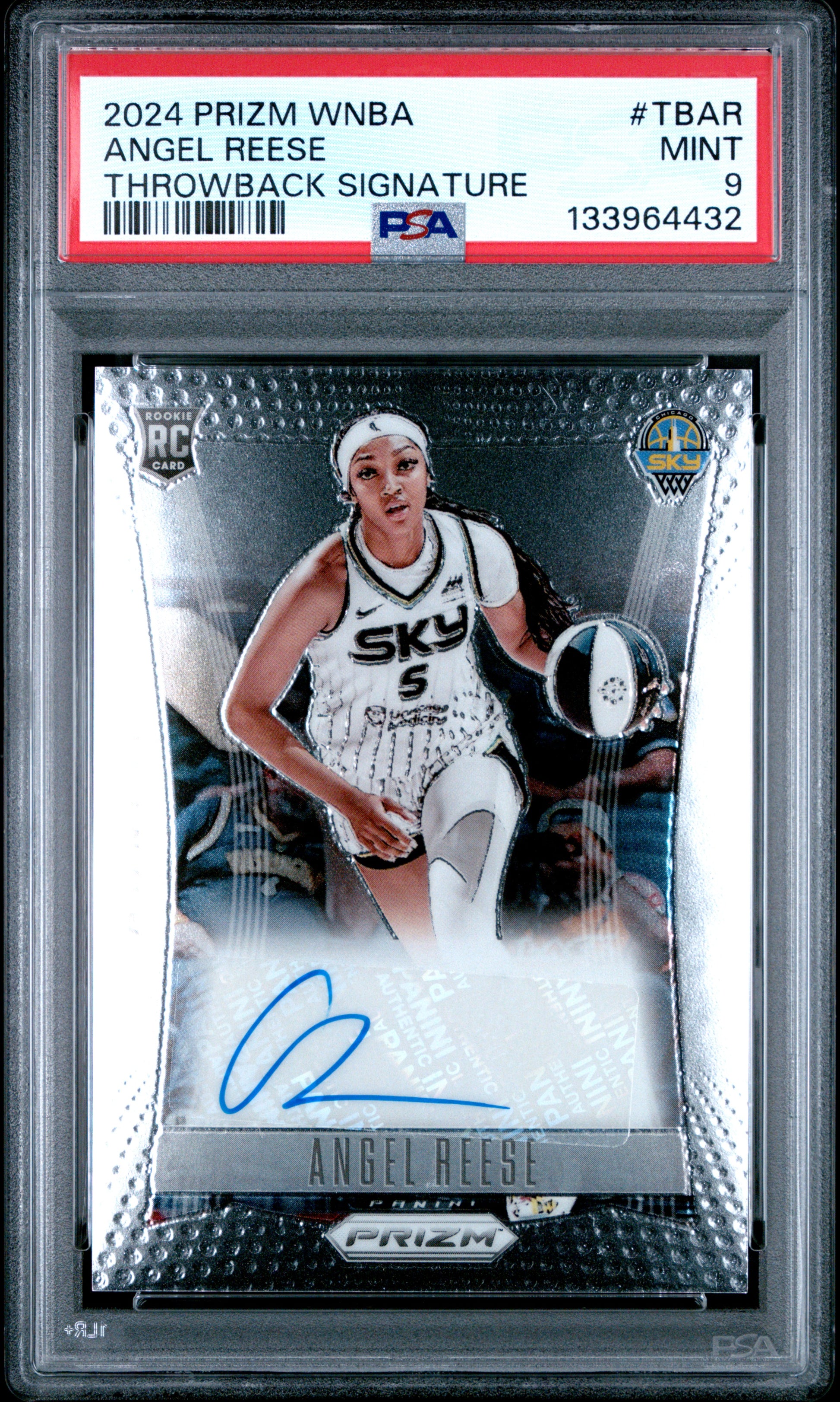 Angel Reese 2024 Panini Prizm WNBA Throwback Signature PSA 9 Mint