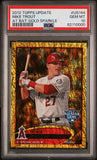 Mike Trout 2012 Topps Update Gold Sparkle #US144 PSA 10 Gem Mint