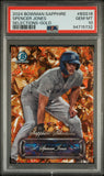 Spencer Jones 2024 Bowman Sapphire Selections Gold #11/50 PSA 10 Gem Mint