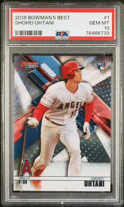 Shohei Ohtani 2018 Bowmans Best Rookie #1 PSA 10 Gem Mint
