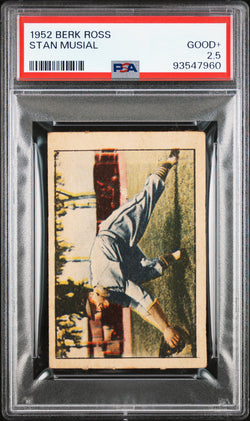 Stan Musial 1952 Berk Ross PSA 2.5 Good+