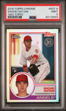 Shohei Ohtani 2018 Topps Chrome 1983 Topps PSA 9 Mint