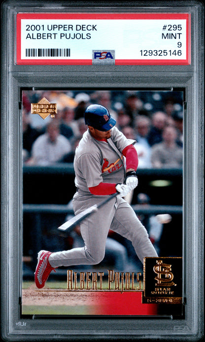 Albert Pujols 2001 Upper Deck Rookie #295 PSA 9 Mint 5146