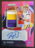 Joe Burrow 2020 Panini Prizm Draft Pink Patch Auto RC #2/10