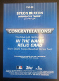 Byron Buxton 2022 Topps In The Name 1/1 Letter Patch