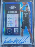 Jaden McDaniels 2020 Panini Contenders Optic Blue Auto RC #15/49