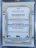 Ryan Mountcastle 2022 Topps Definitive Nameplate M Patch #1/1