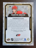 Martin Necas 2021 Upper Deck Stature Patch Auto Red #1/6