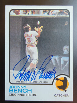 Johnny Bench 2022 Topps Heritage Real Ones Auto