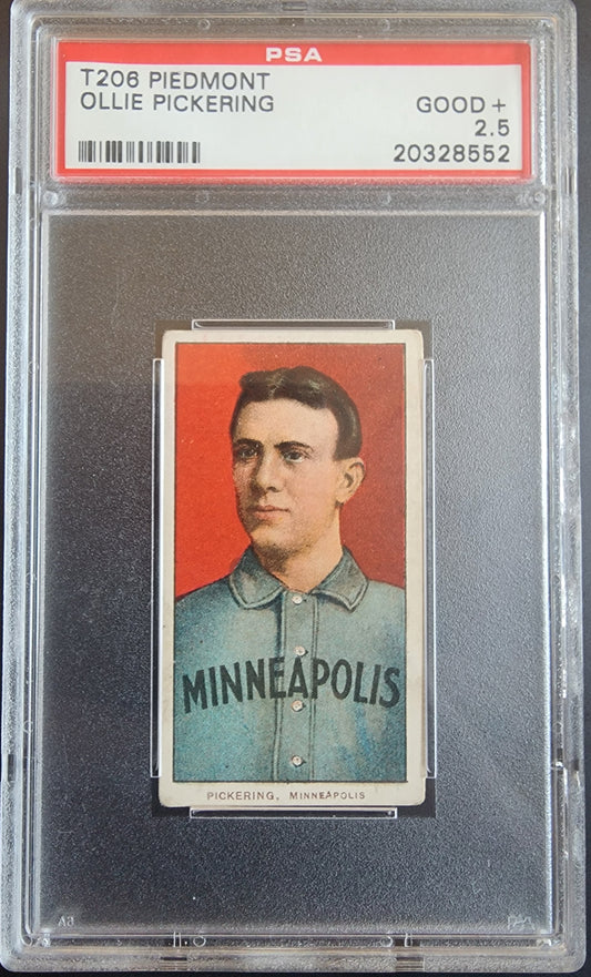 Ollie Pickering 1909-11 T206 Piedmont  350/25 PSA 2.5 Good+