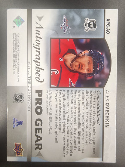 Alex Ovechkin 2021 Upper Deck The Cup Autographed Pro Gear #1/1